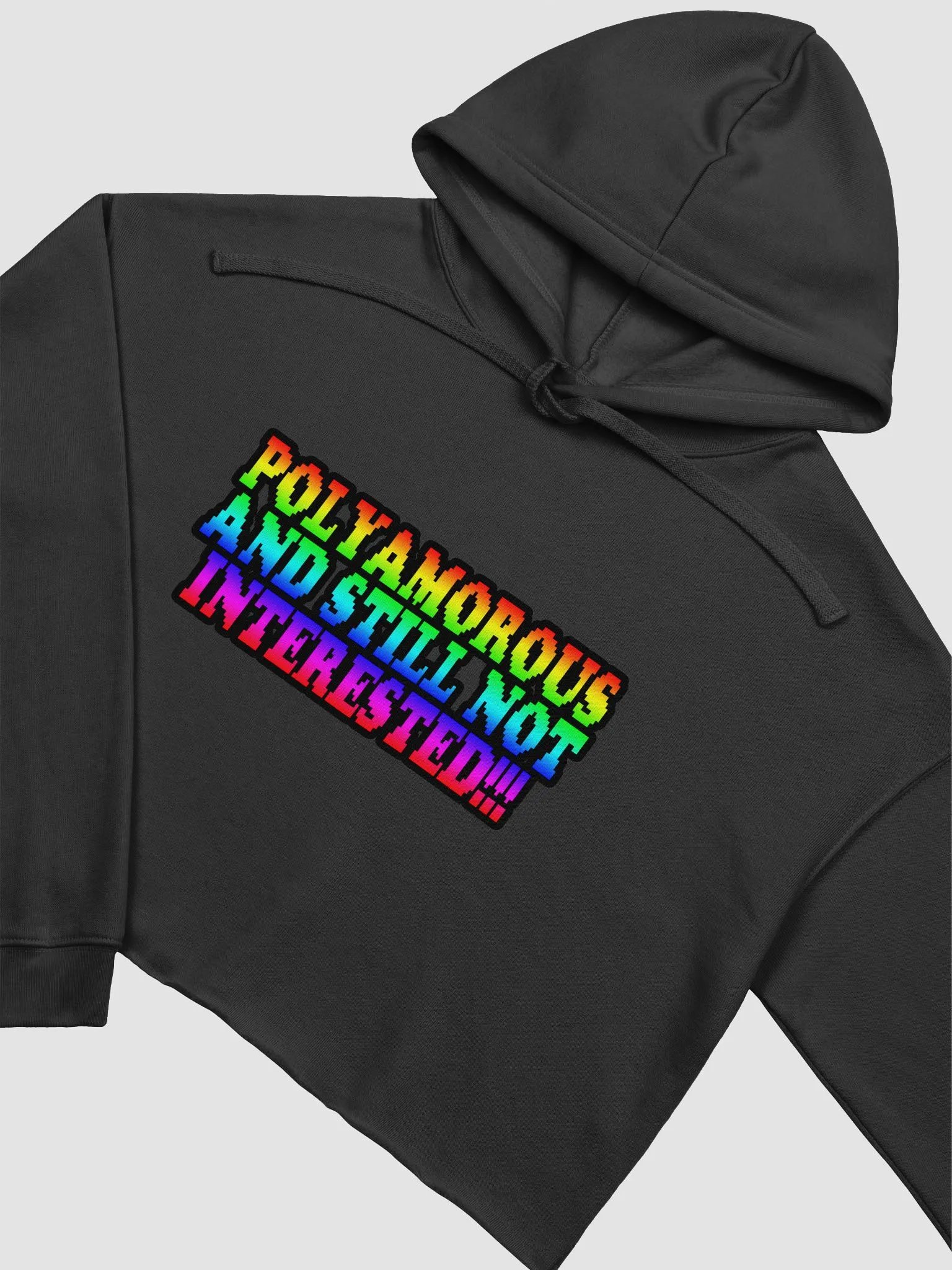 Polyamorous and Still not Interested Crop Top Hoodie product image (3)