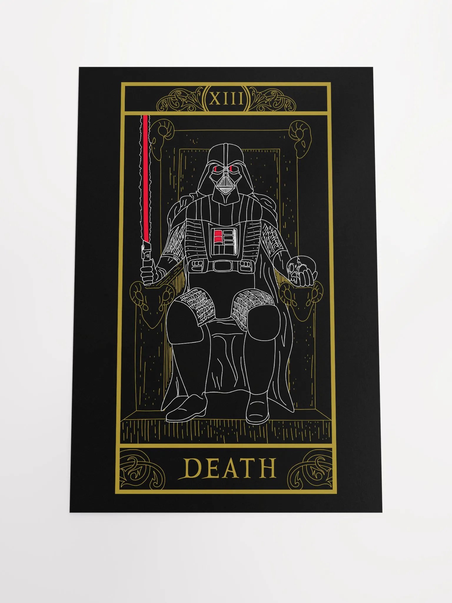Star Death Tarot Card 12x18 Print product image (1)