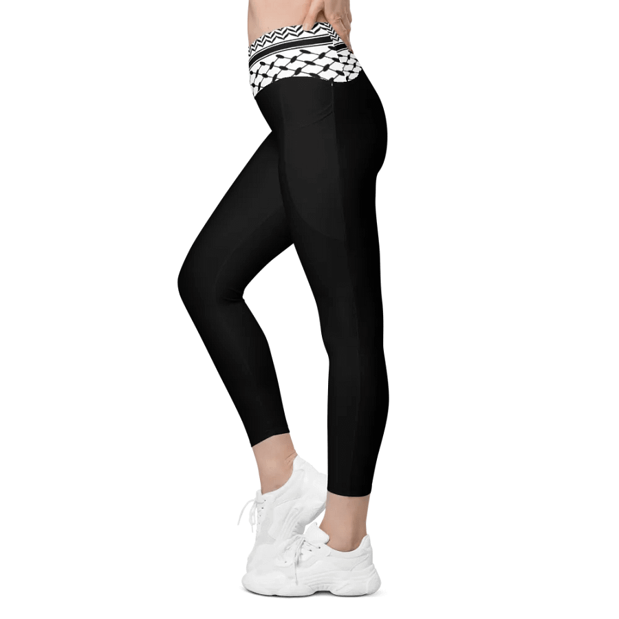 Kuffiiyeh Waistband Leggings with Pockets! product image (9)