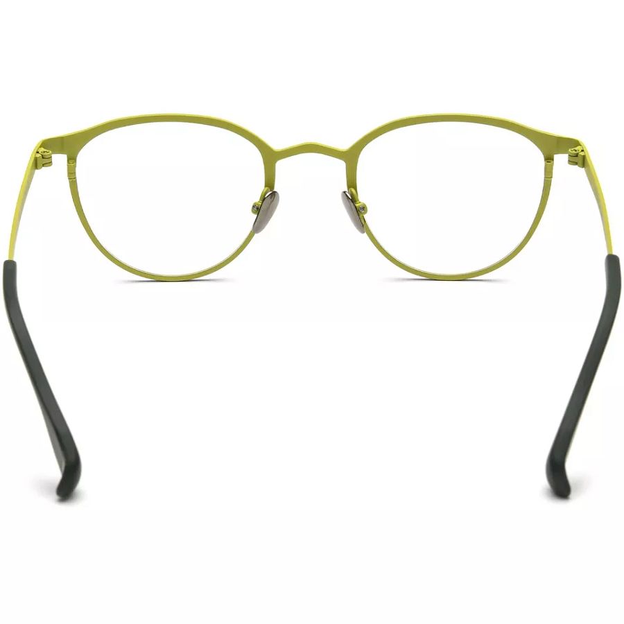 Round Glasses for Women Girls Light Titanium Eyeglasses Frame Purple Yellow product image (7)