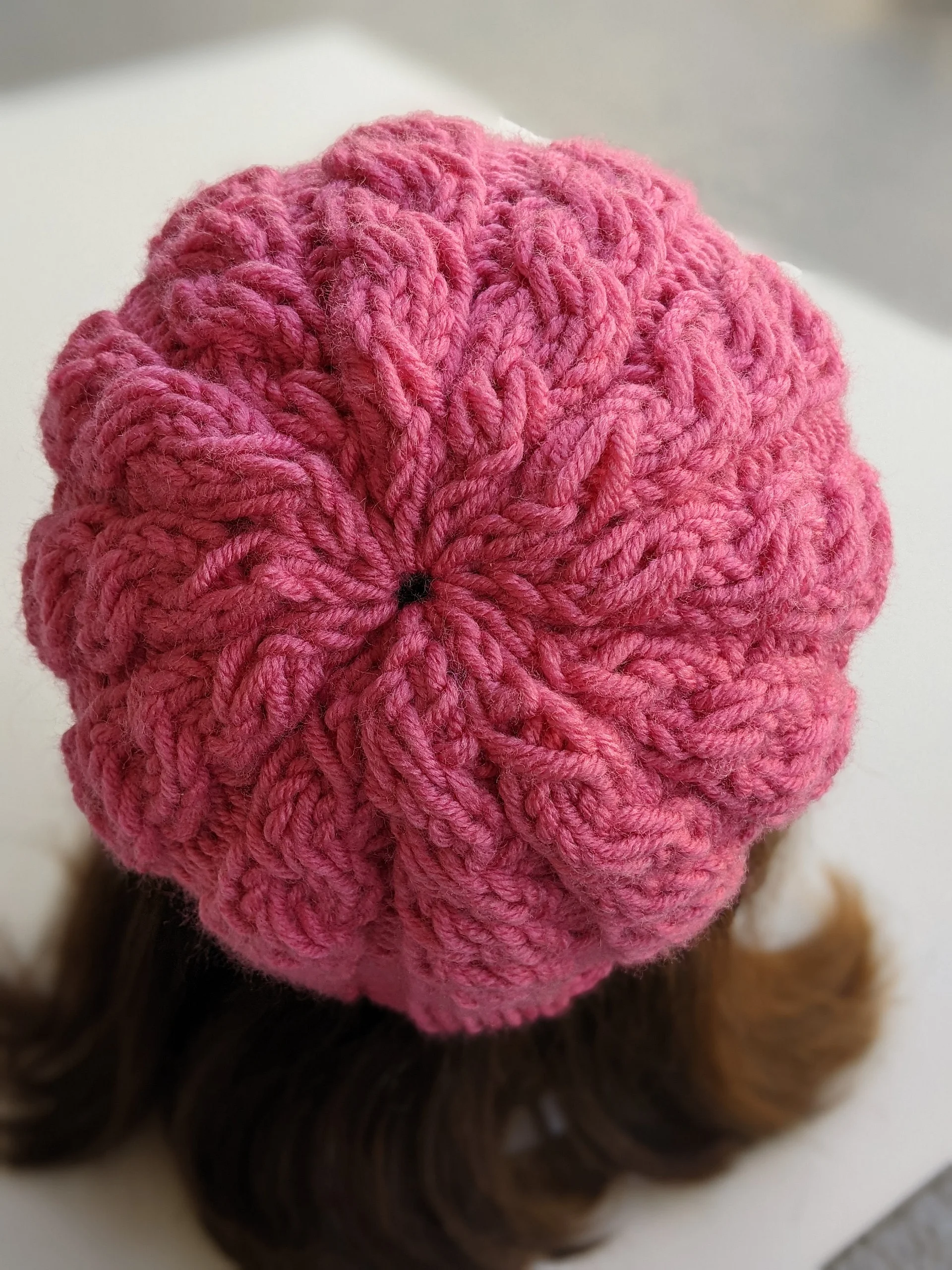 Flat Knit Cable Hat Pattern product image (6)