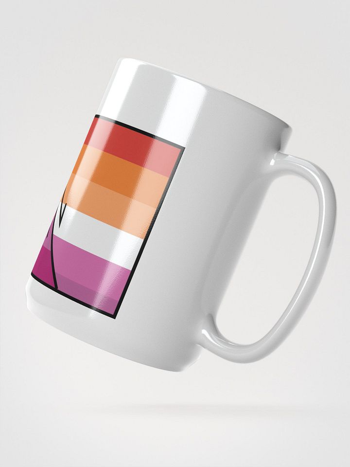 Faulted Pride Flags- Lesbian Mug product image (2)