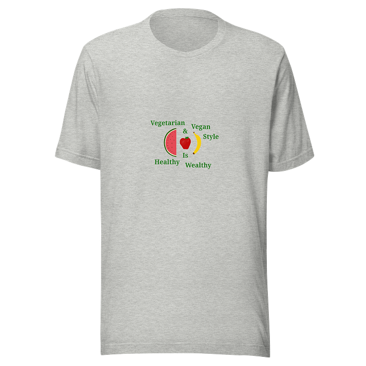 Healthy Wealthy Vegetarian & Vegan T-Shirt product image (1)