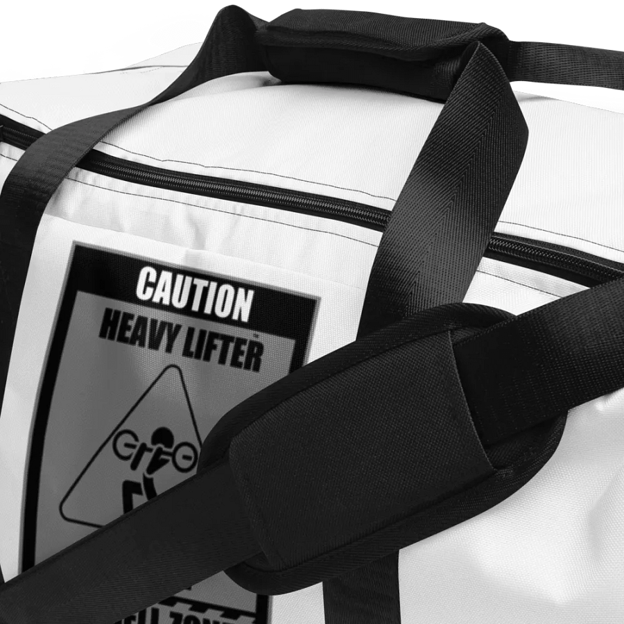 Caution Heavy Lifter Ahead-Barbell Zone Duffle Bag product image (4)