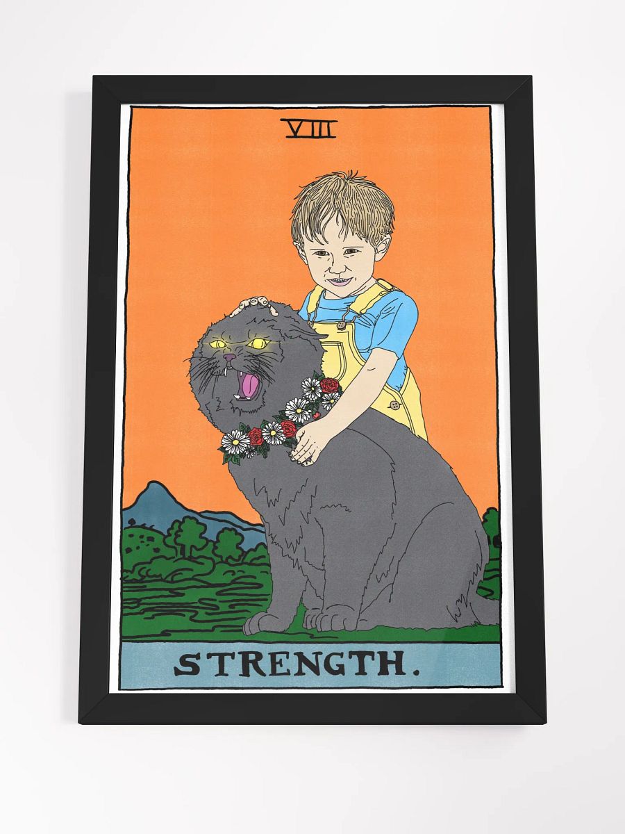 Gage and Church Strength Tarot Card Framed Print product image (4)