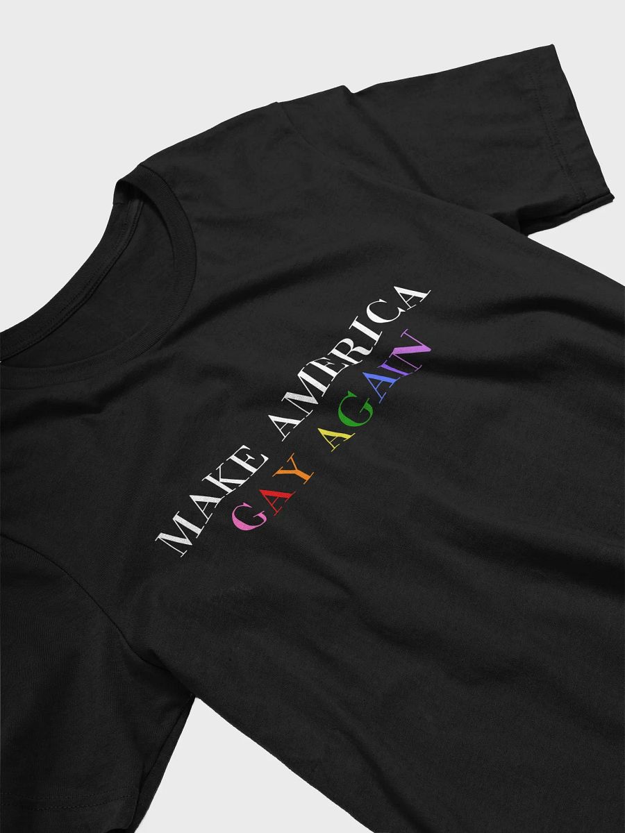 Make America Gay Again Fitted Tee. product image (3)