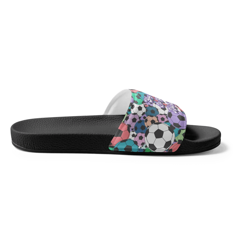 Yay Sports Soccer Football All Over Print Slip On Slides product image (5)