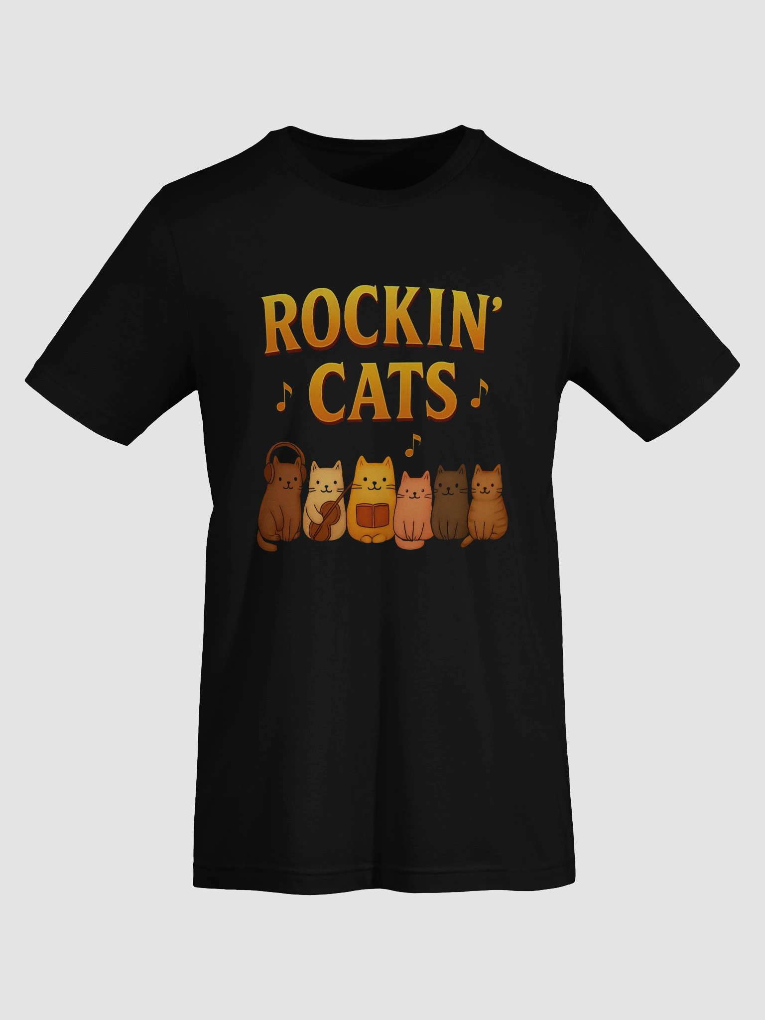 Rockin' Cats Cartoon T-Shirt product image (37)