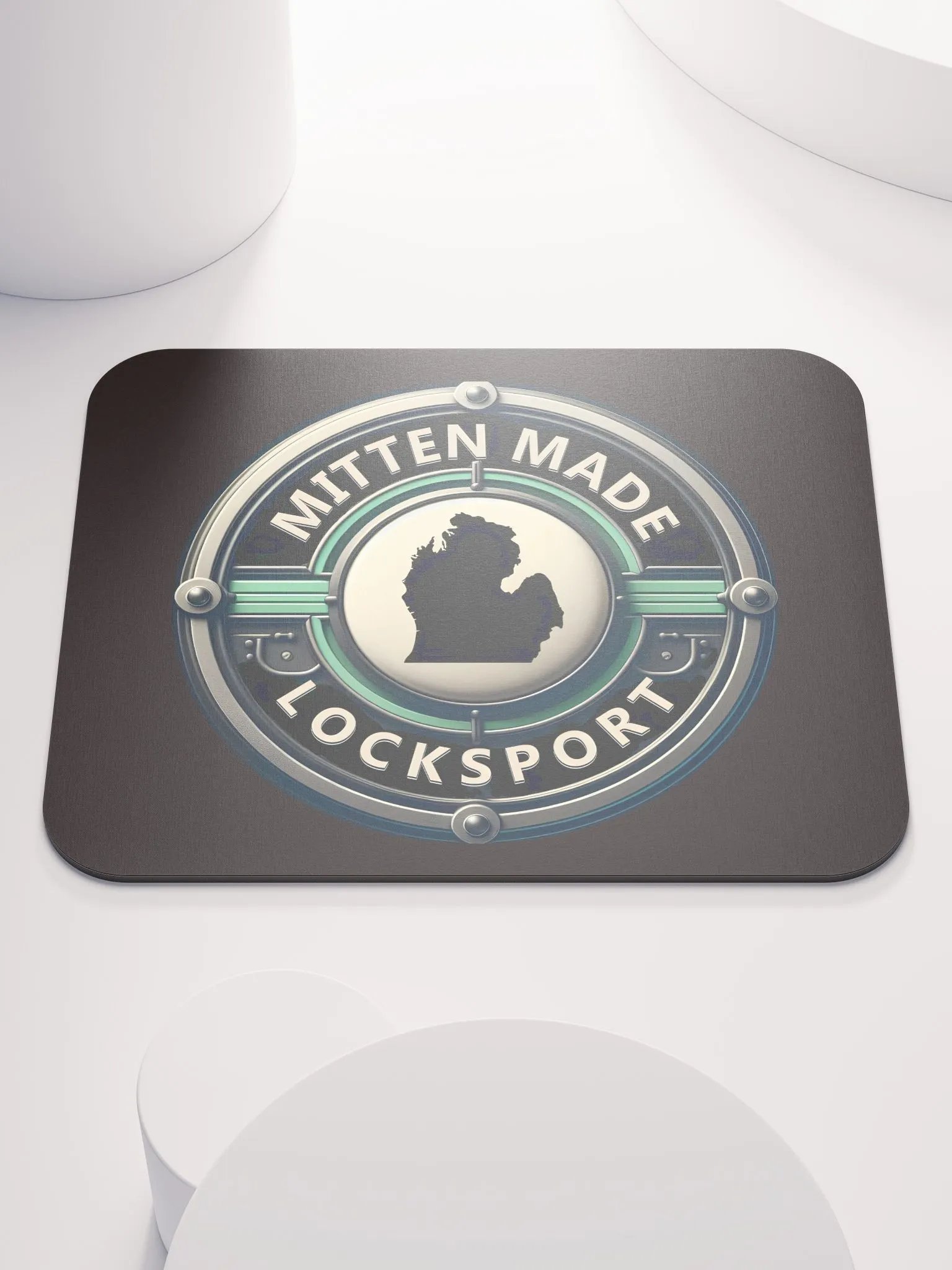 Mitten Made Black Mousepad product image (1)