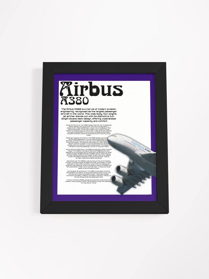 Airbus A380 Engineering Marvel Framed Poster product image (2)