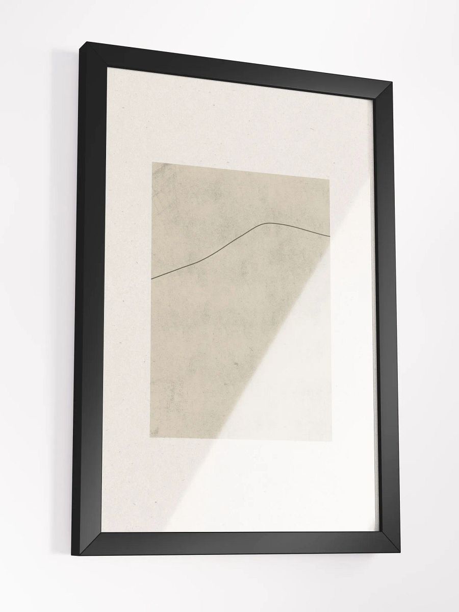 Minimalist Curved Line Art Print | Modern Abstract Wall Décor for Home & Office product image (1)
