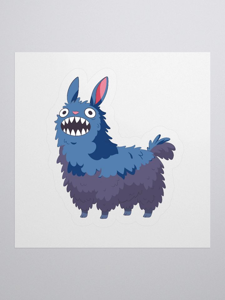 Shriekaco Alpaca Sticker – Funny Screaming Alpaca Vinyl Decal product image (2)