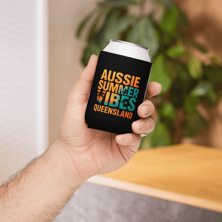 Aussie Summer Vibes Queensland - Stubby Holder product image (1)