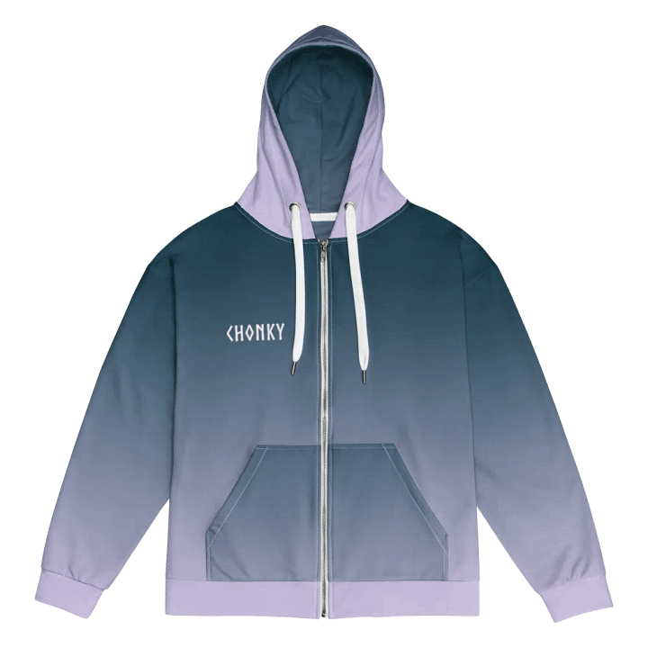 CHONKY Zip Hoodie Lavender Petrol product image (1)