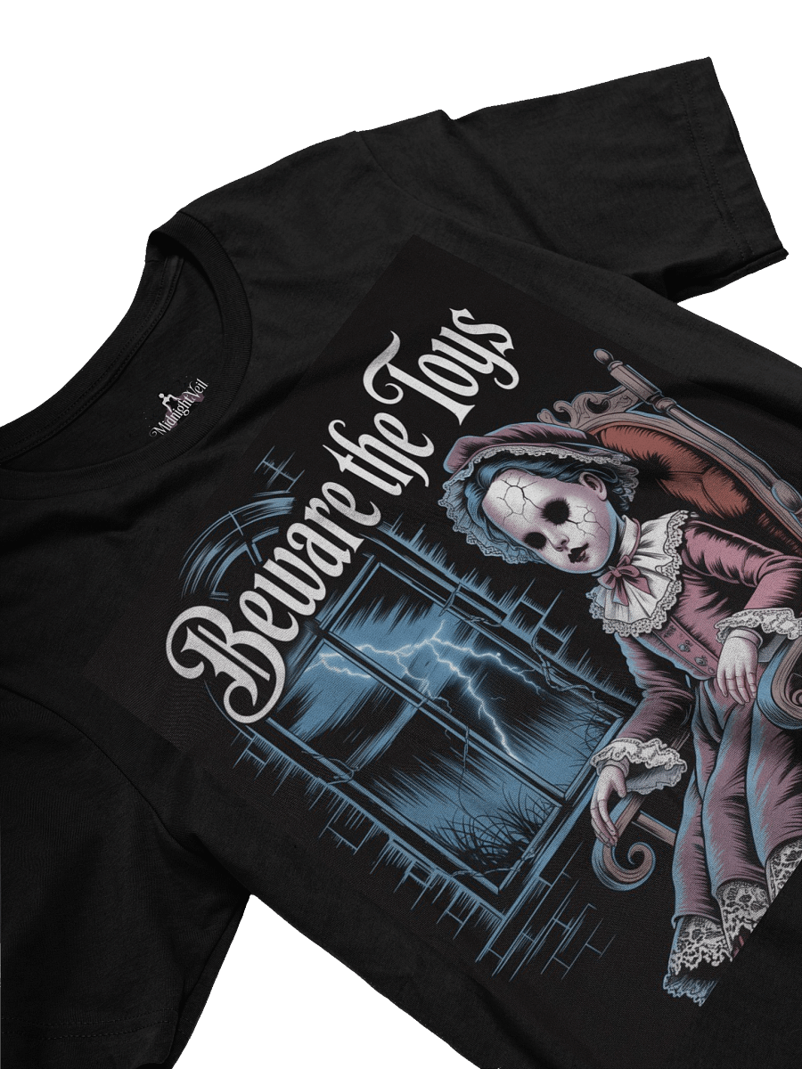 Beware the Toys Unisex Supersoft T-Shirt by Midnight Veil Designs - Black, Red & More product image (3)