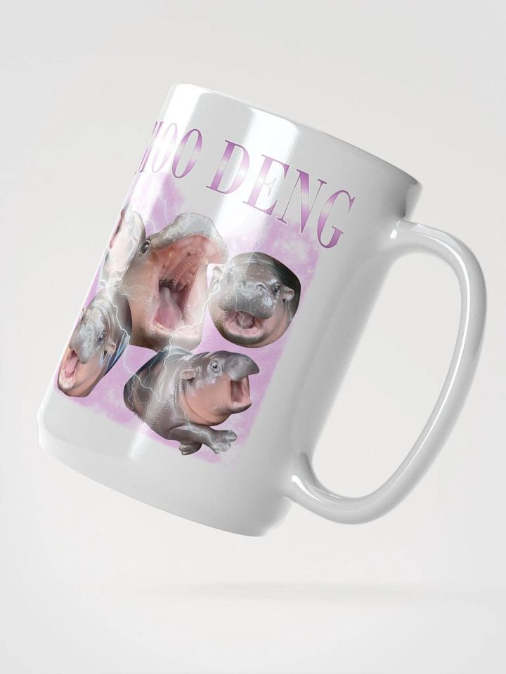 Vintage Moo Deng Meme Shirt - Funny Hippo Bootleg Mug product image (2)