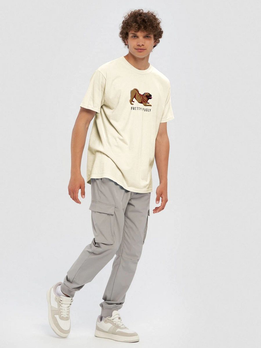 Pretty Pugly T-Shirt(Embroidered) of a Pug product image (10)