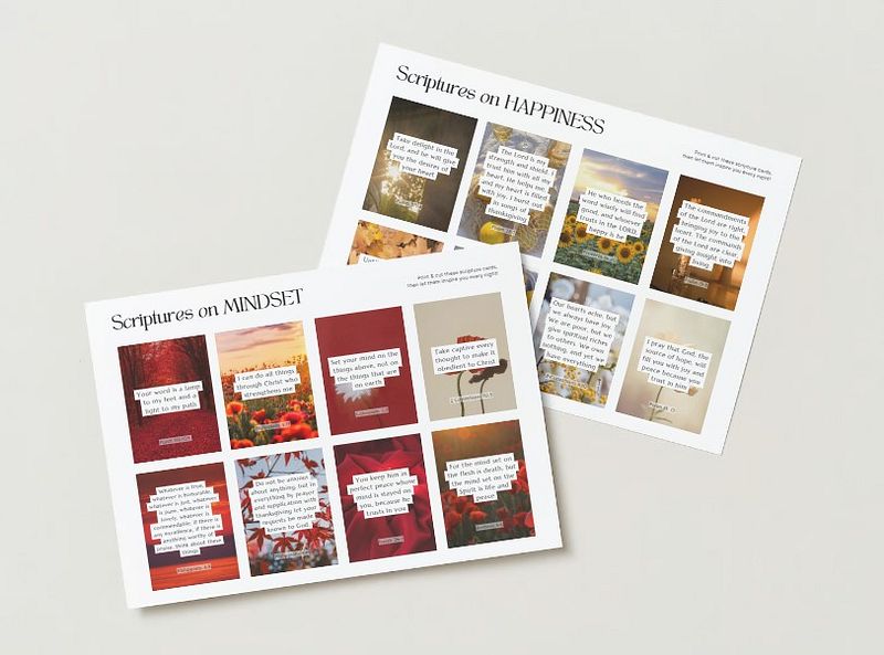 56 Printable Scripture affirmation cards to help you get a peaceful sleep