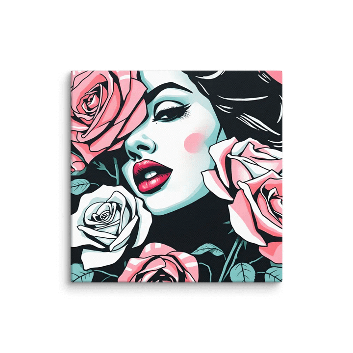 Retro Rose Woman Canvas product image (12)
