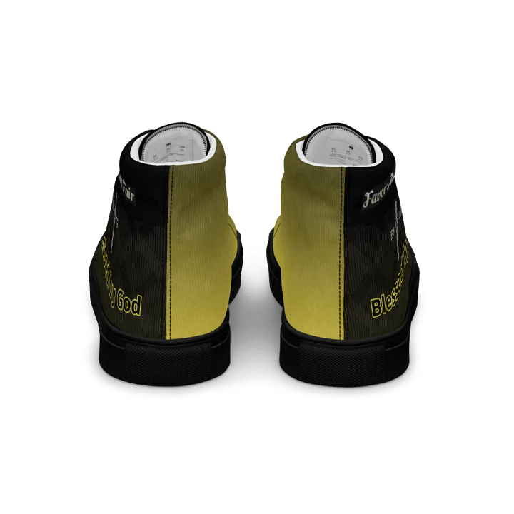 BBG Diamond Cross Black and Gold High Tops - Black Soles product image (2)