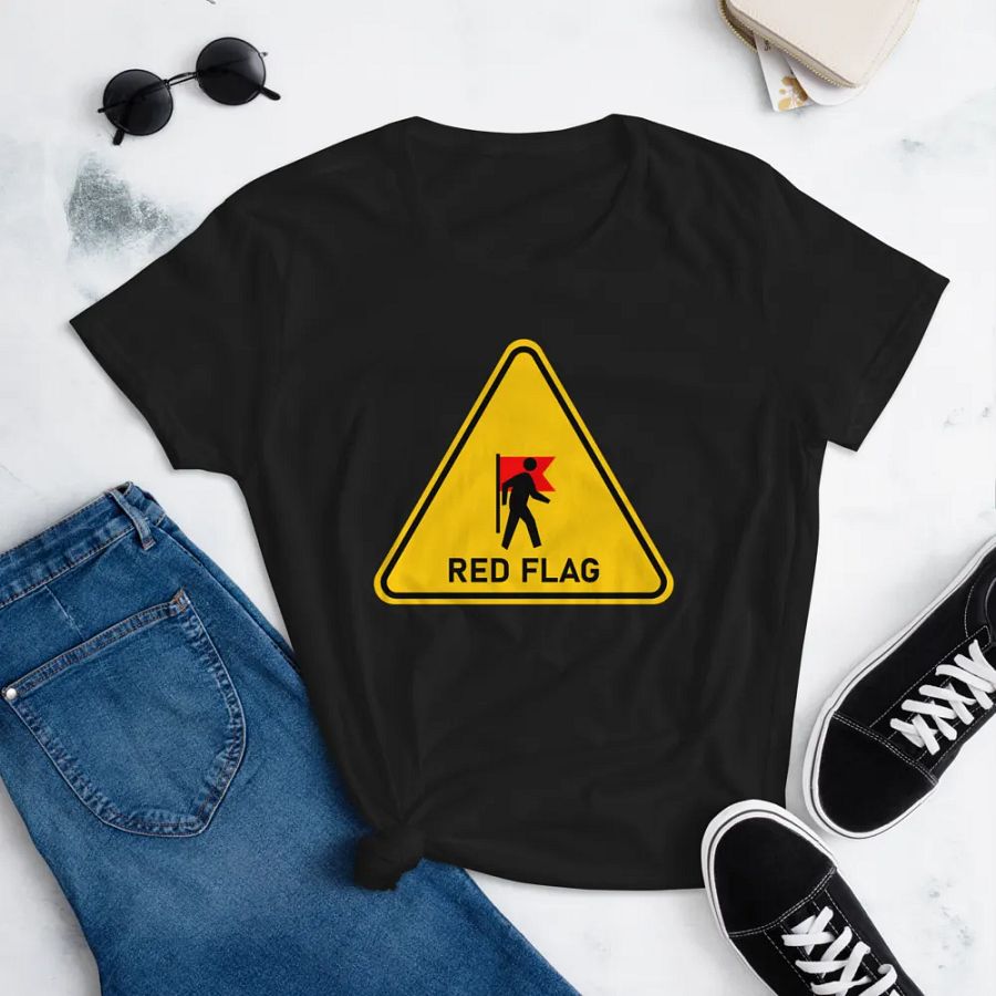 Walking Red Flag Women's Shirt product image (29)