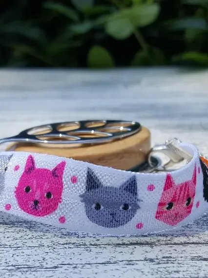 Meow Elastic Bracelet | Handmade Accessory for Bellabeat Leaf Urban & Ivy product image (1)