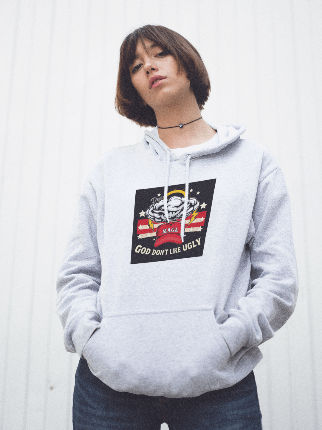Dear MAGA: God Don't Like Ugly - Hoodie product image (1)