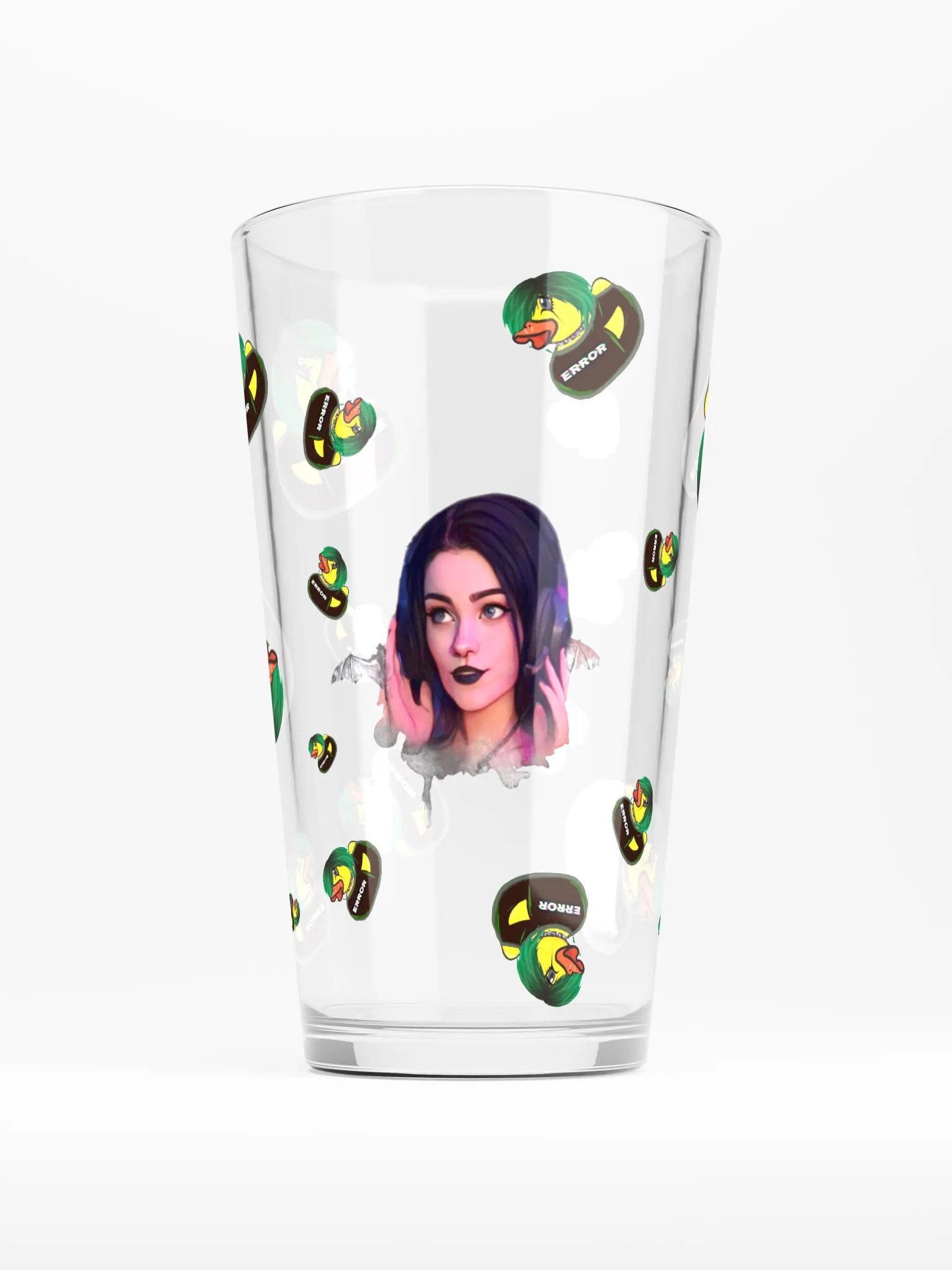 Multi-Goth Duck Shaker Pint Glass product image (1)
