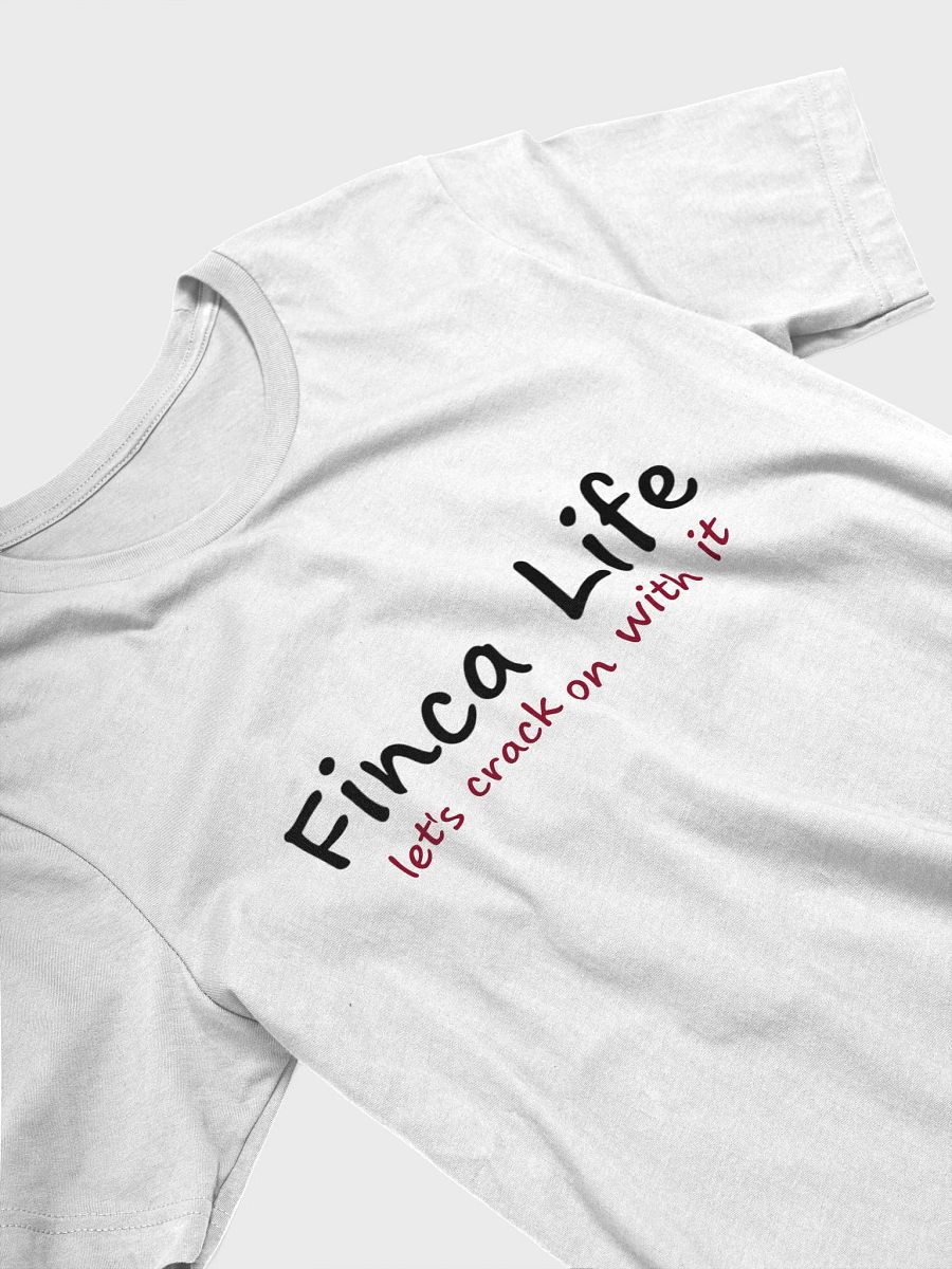 Crack on tee - white product image (3)