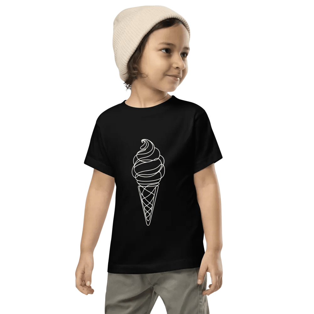Ice Cream Cone Line Art Design Toddler T-Shirt product image (7)