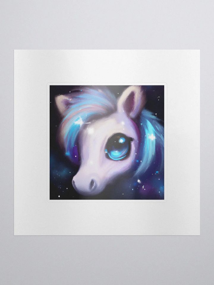 Cute Galactic Horse Alpha Sticker product image (1)