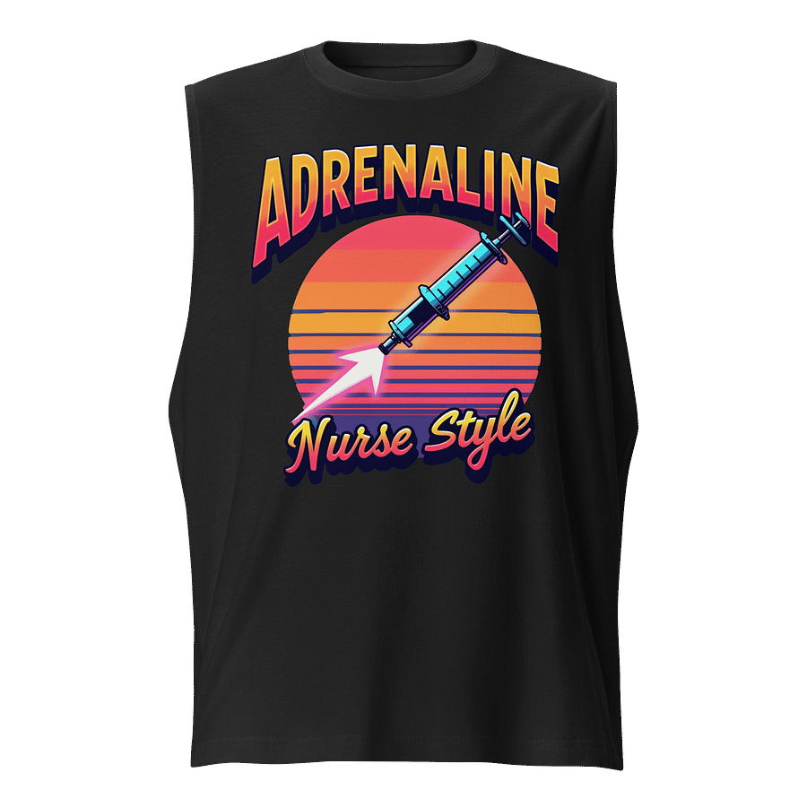 Retro Nurse Adrenaline Muscle Tank product image (1)