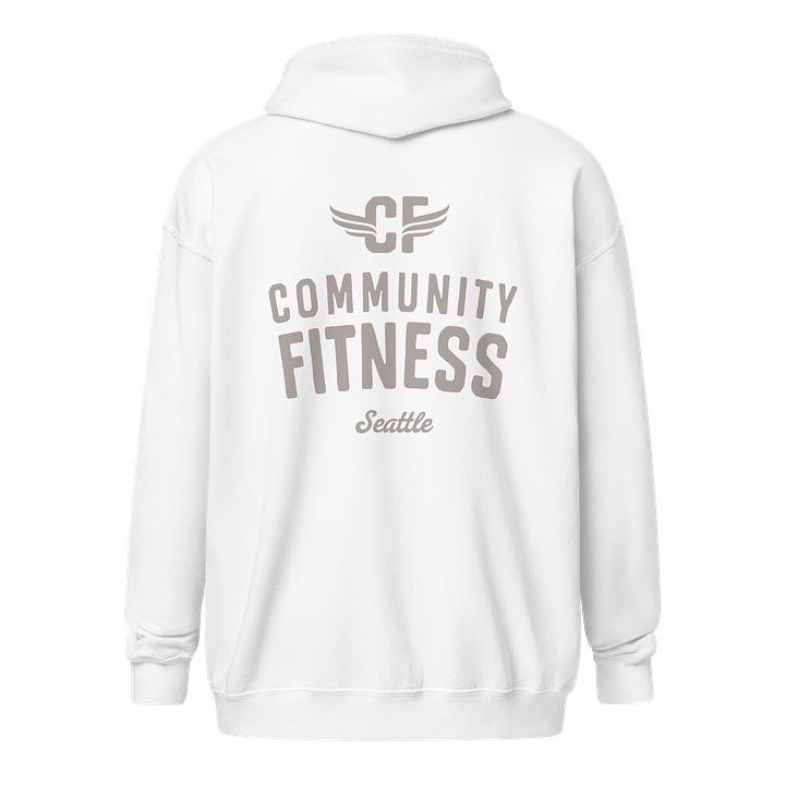 Classic Zip Hoodie | White product image (2)