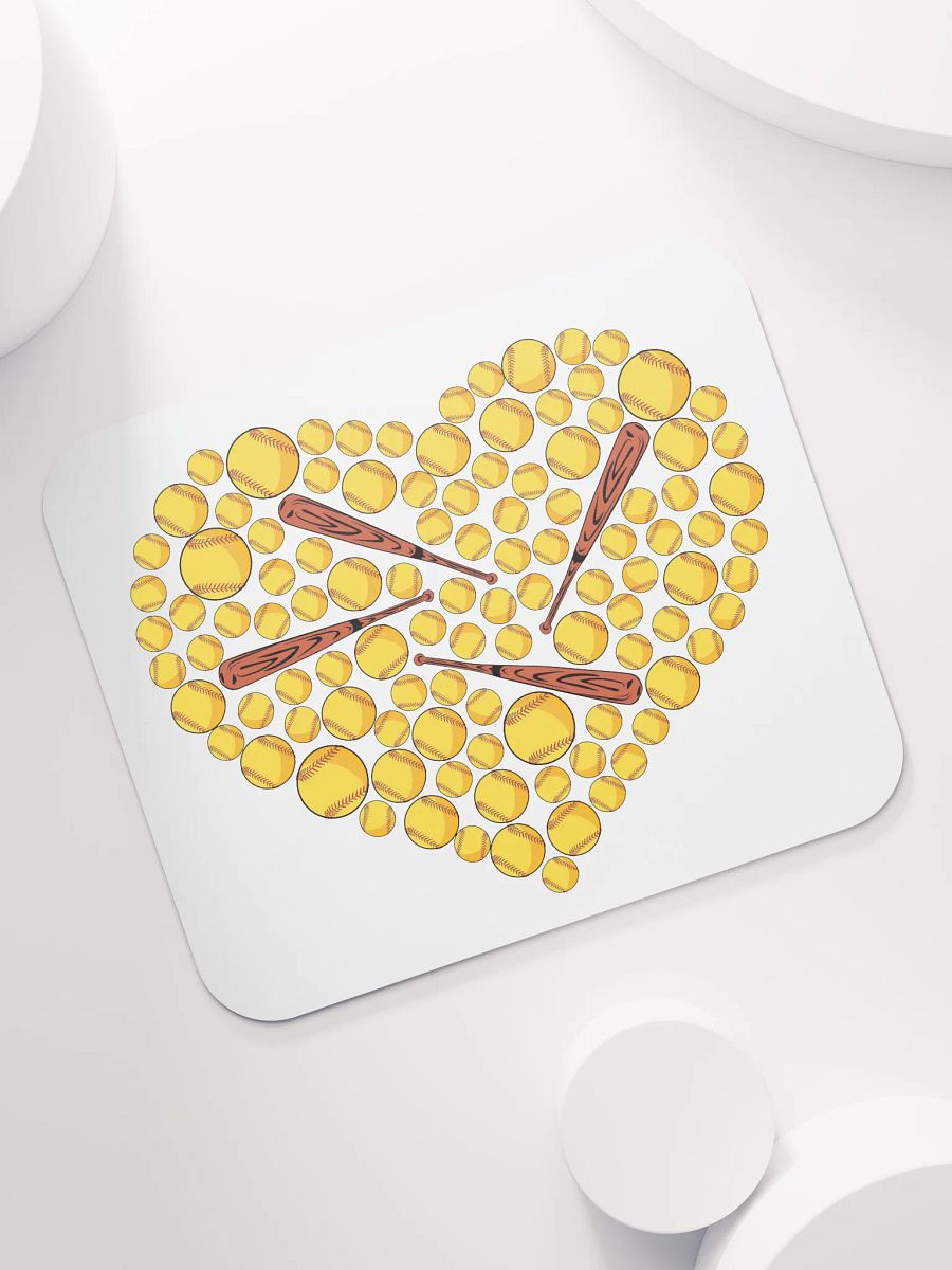 Pure Heart Softball Mouse Pad product image (5)