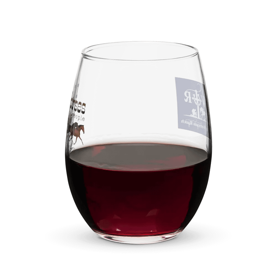 I Love Horses Stemless Wine Glass product image (7)