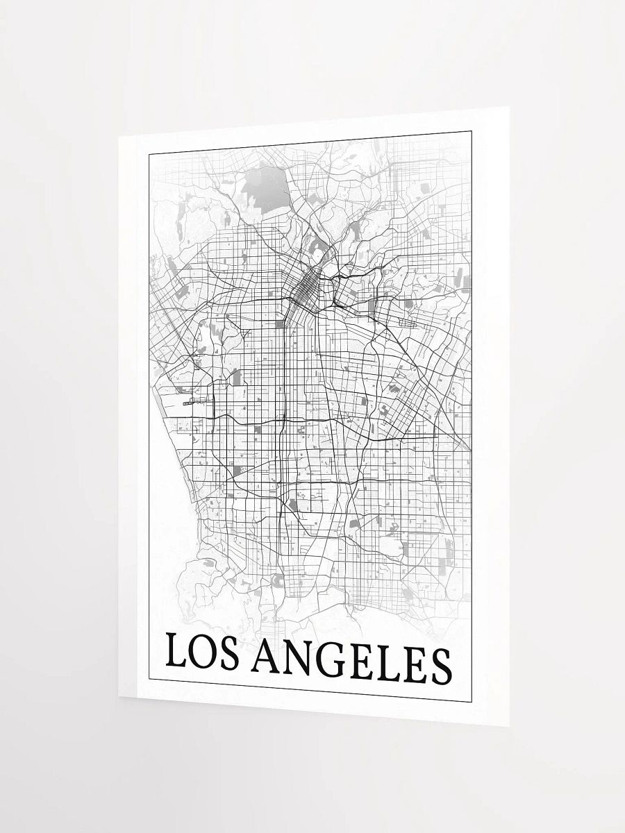 Los Angeles, California, USA, city map print product image (9)