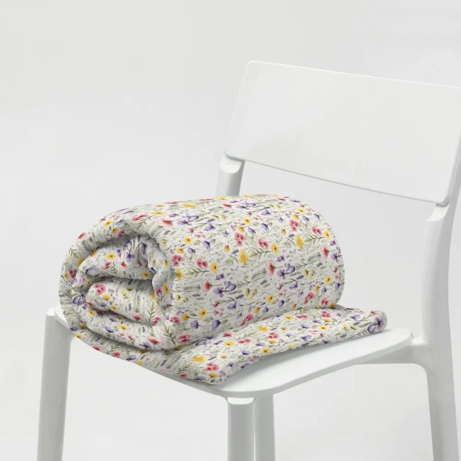 Purple Red & Yellow Flowers Blanket product image (7)