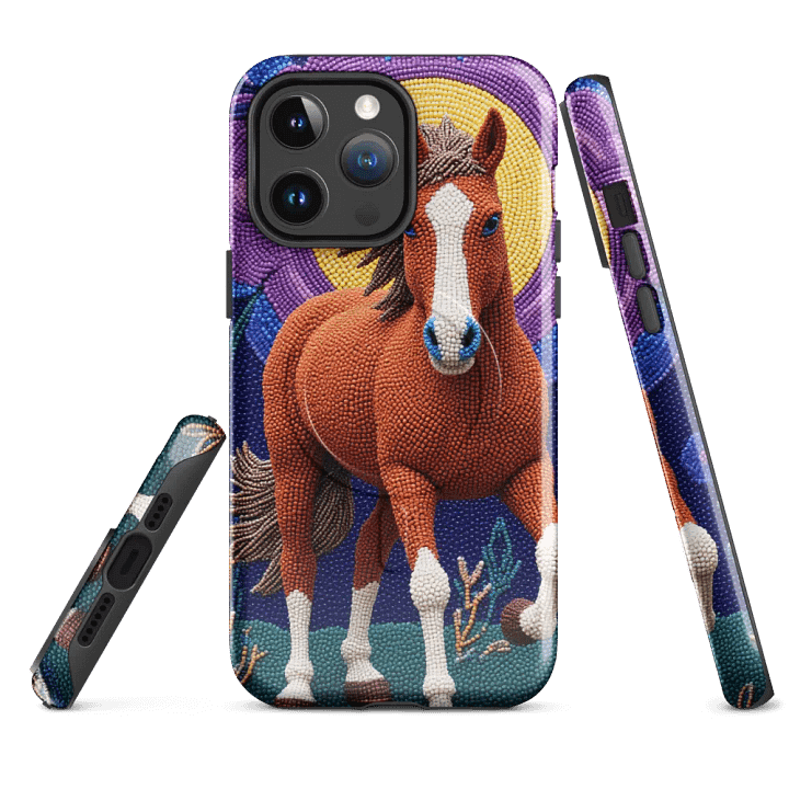 Faux-beaded horse in Moonlight MagSafe® Tough Case product image (1)