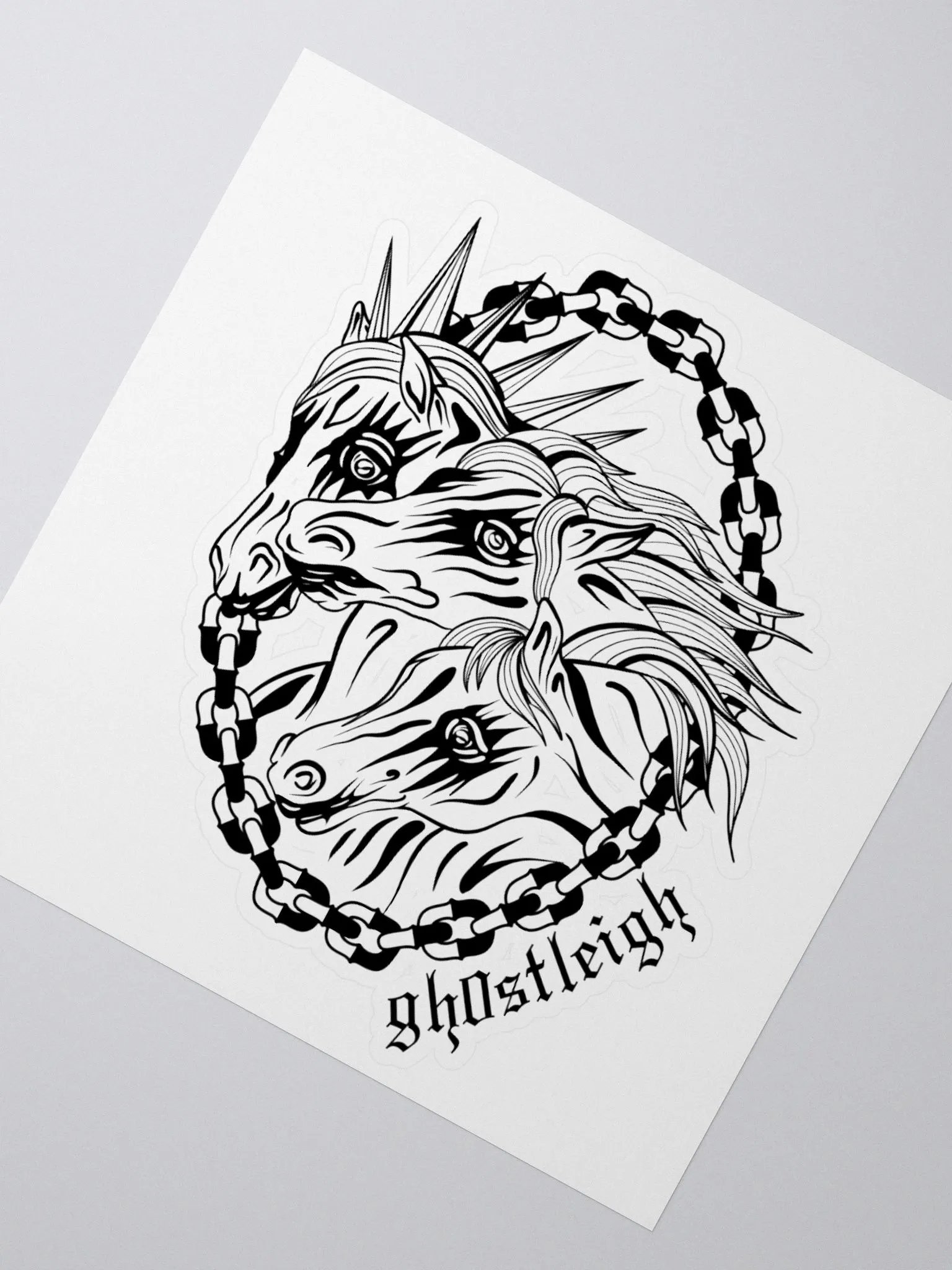 Yeehawnted Horses Sticker product image (5)