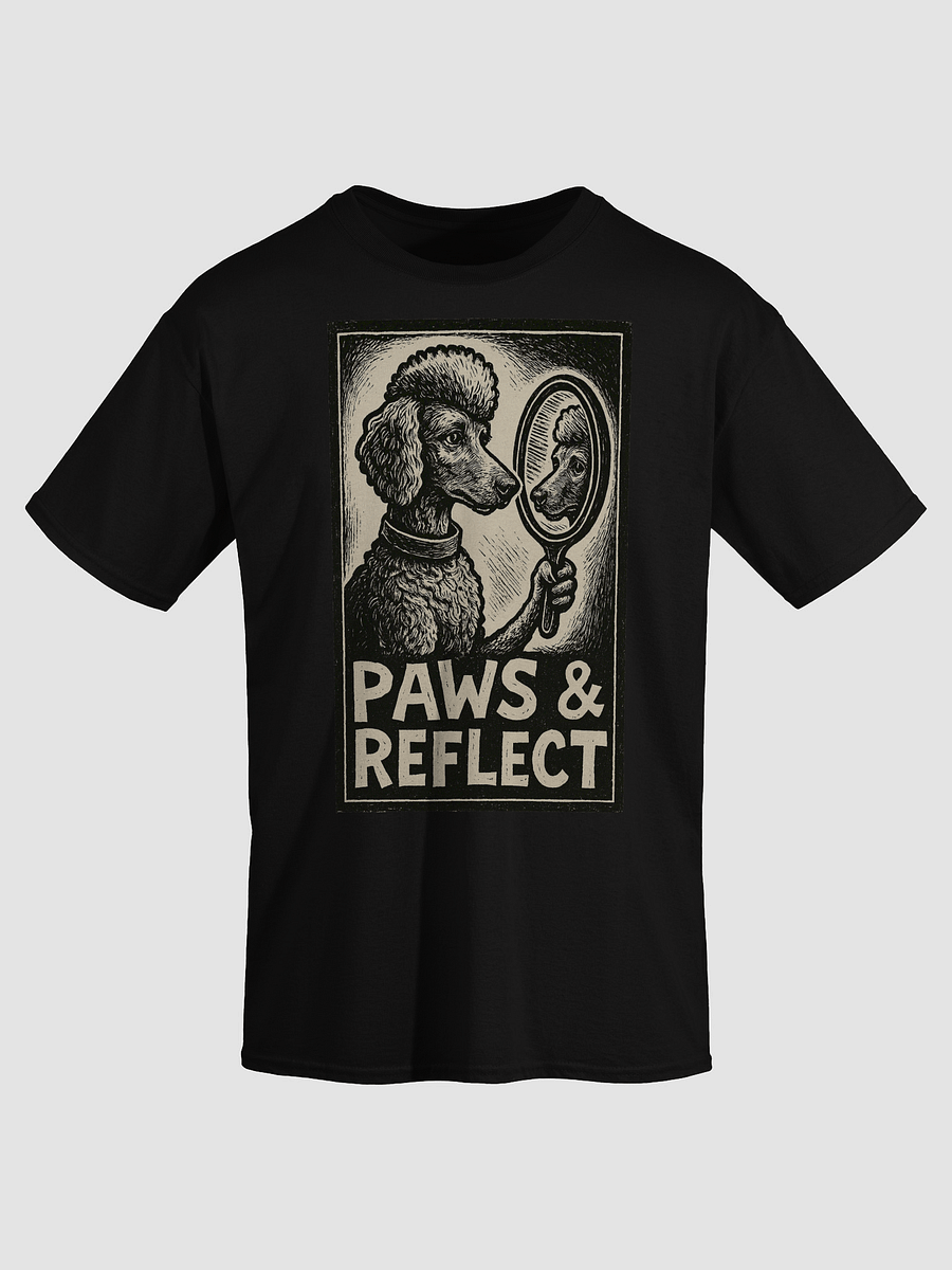 Poodle Shirt Funny Dog Lover Gift – “Paws & Reflect” Retro T-Shirt | Cute Poodle Tee for Women, Men, Pet Owners & Groomers product image (3)