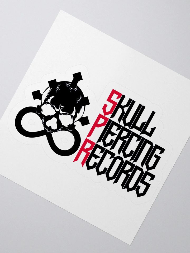 Skull Piercing Records Kiss Cut Stickers product image (2)