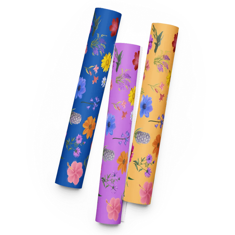 Vibrant Botanical Bliss Wrapping Paper Set product image (5)