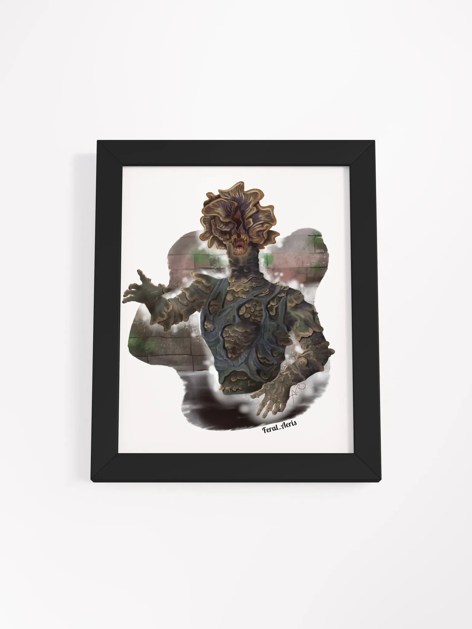 Cordyceps on White Framed Print product image (1)