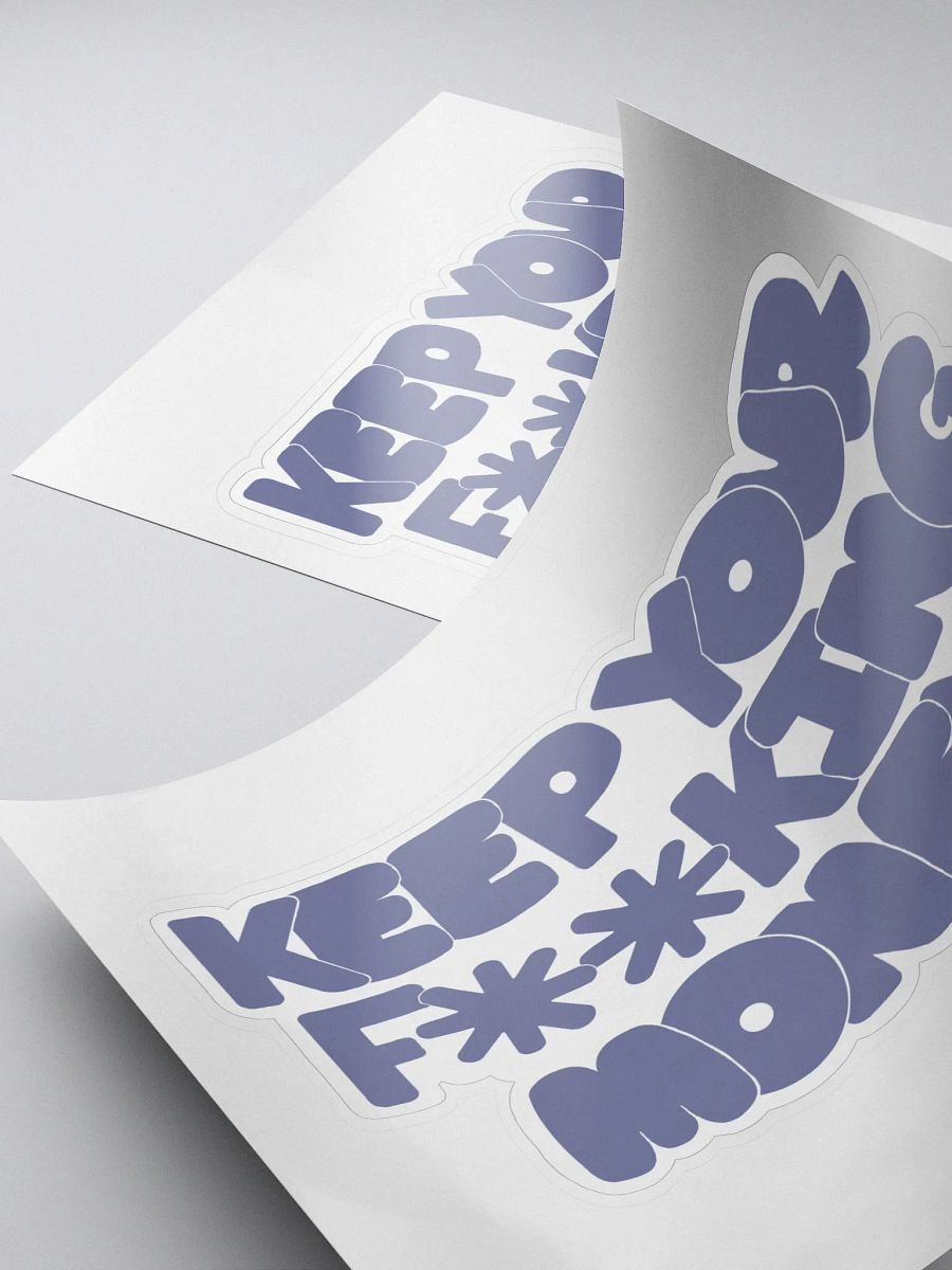 Keep Your F**king Money Sticker product image (4)