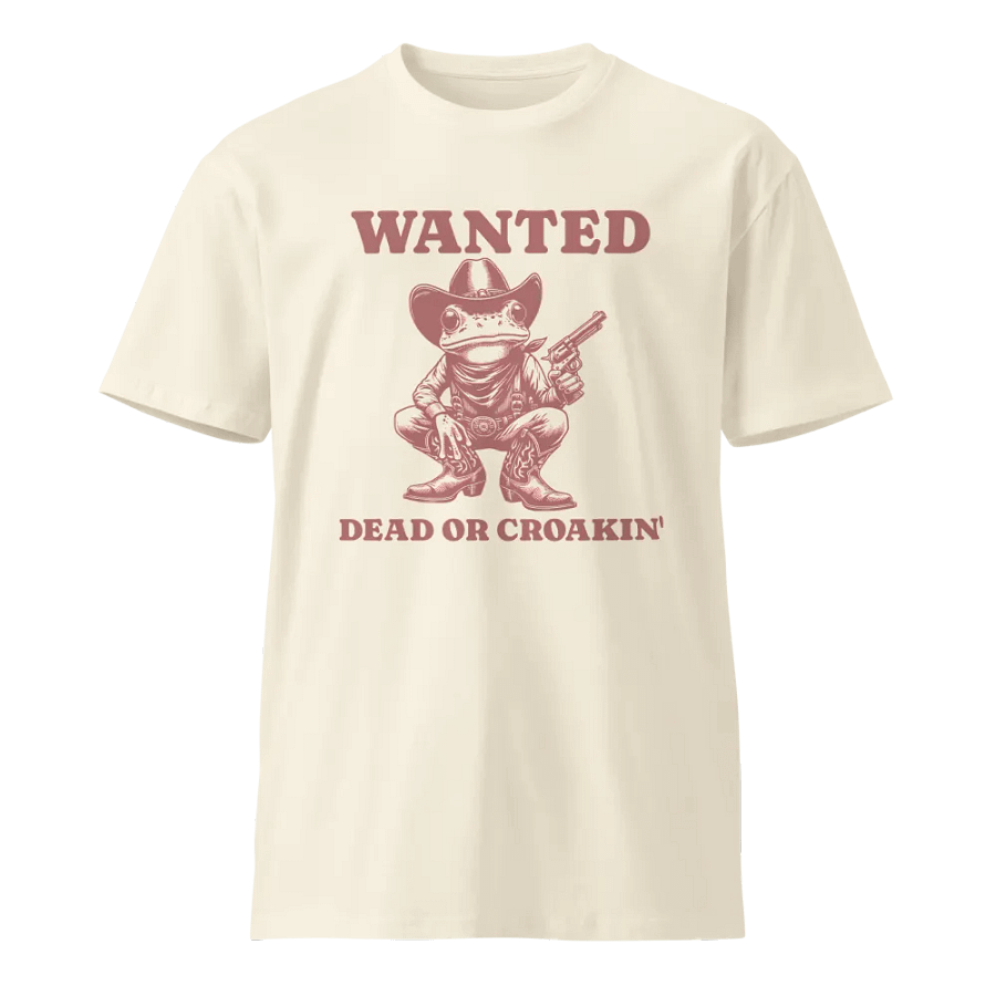 Wanted: Dead or Croakin' Cowboy Frog T-Shirt product image (1)