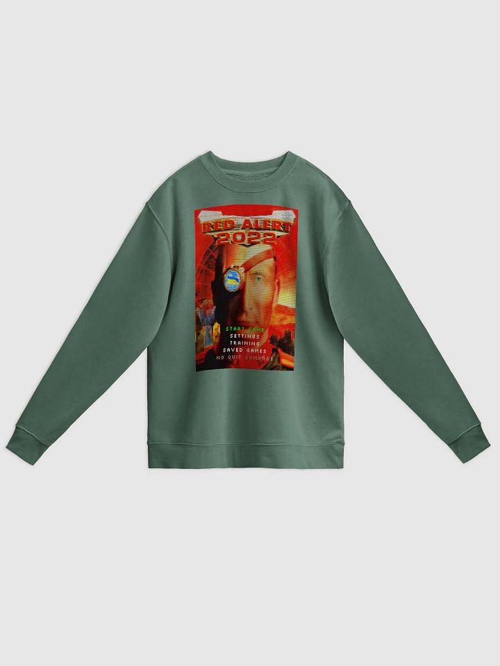 Red Alert 2022 (Putin and Conquer) Independent Trading Co. Unisex Midweight Pigment Dyed Sweatshirt product image (1)