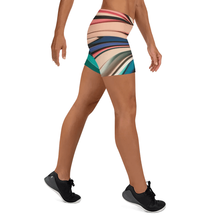 TDS Music Women's Bike Shorts with Abstract Geometric Print (XS-3XL) product image (2)