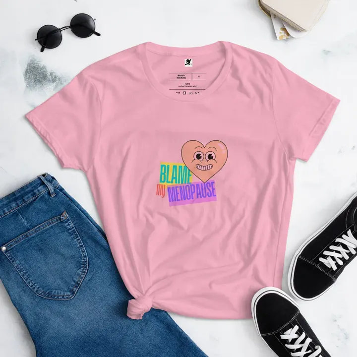 Menopause Vibes Heart Graphic Tee product image (2)