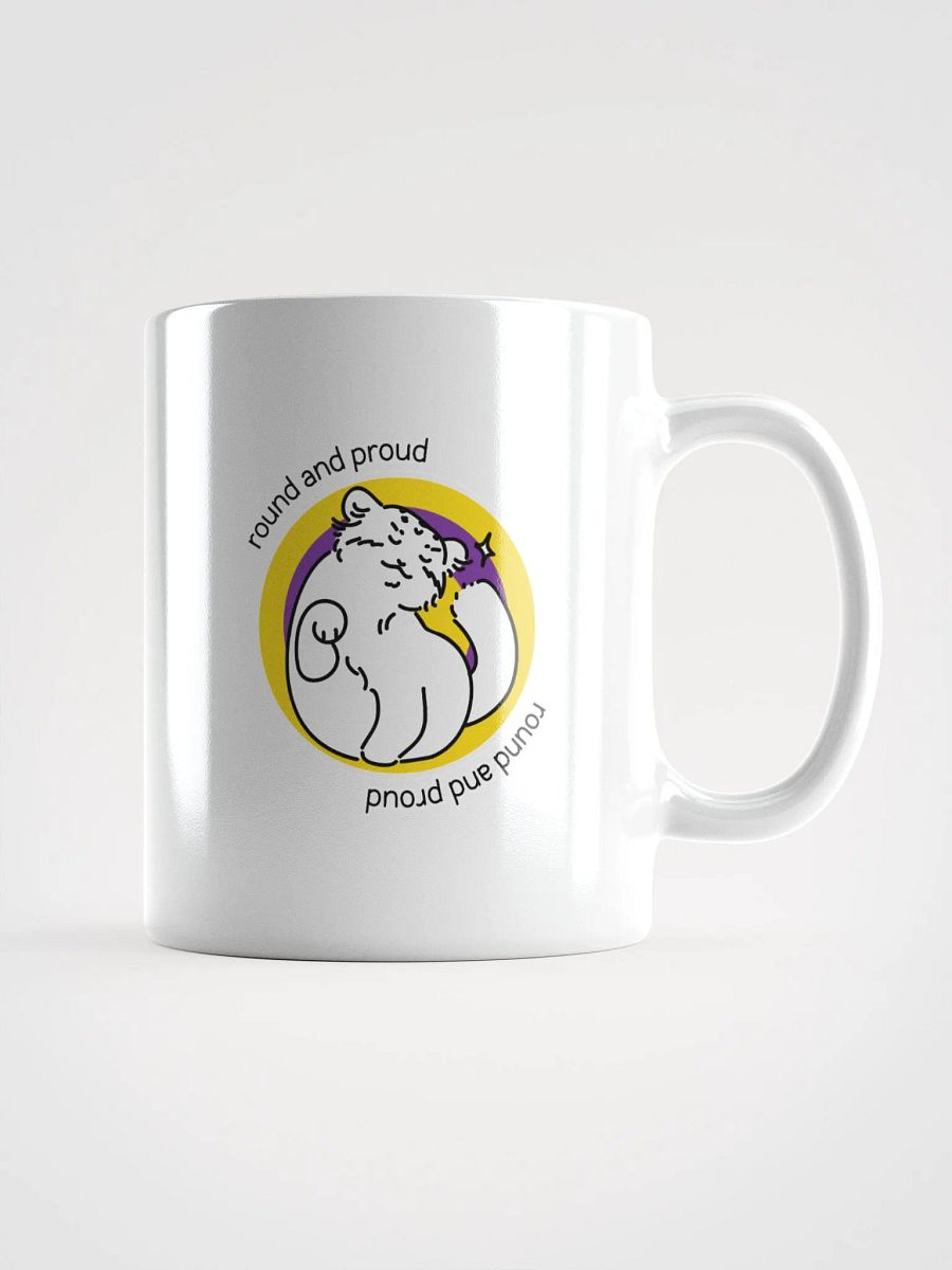 Round and Proud Manul Intersex Version - White Mug product image (1)