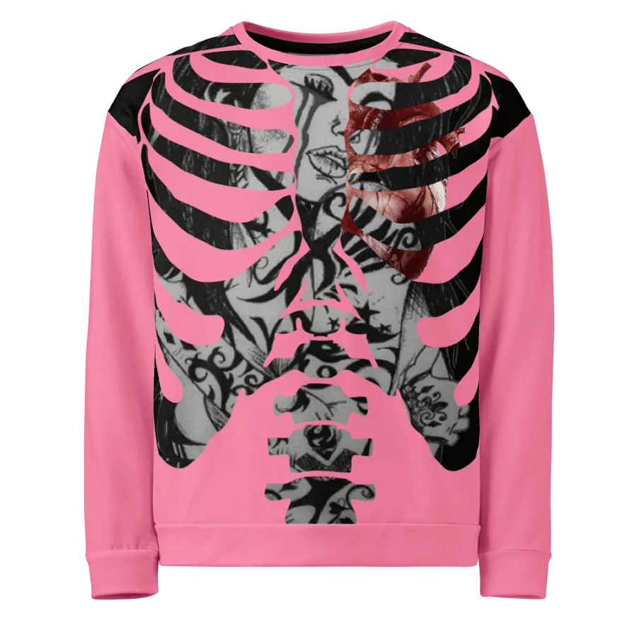 Heartbreak Ribcage - TICKKE ME PINK | Unisex Sweatshirt product image (1)
